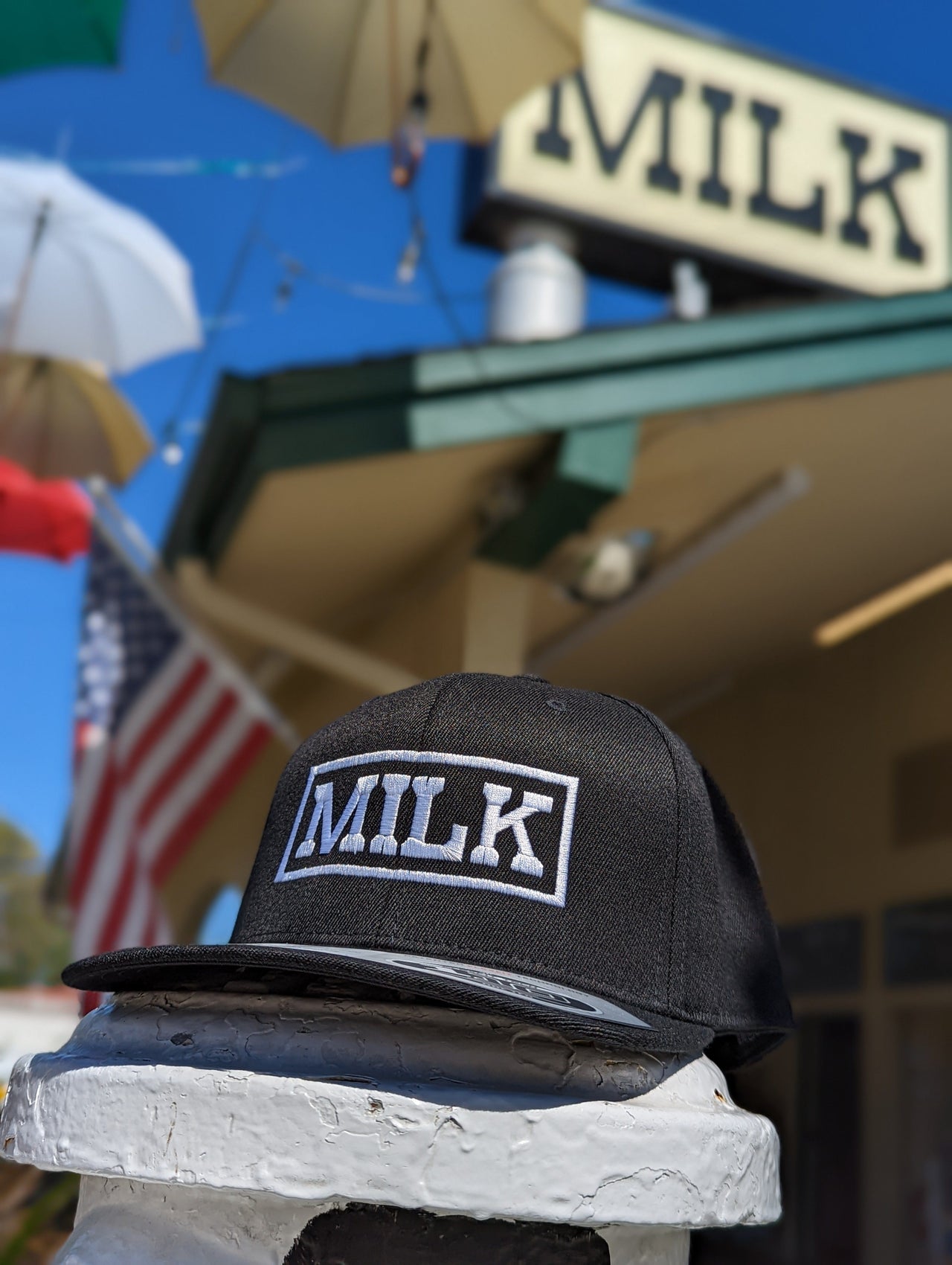 "Milk" flexfit snapback hat